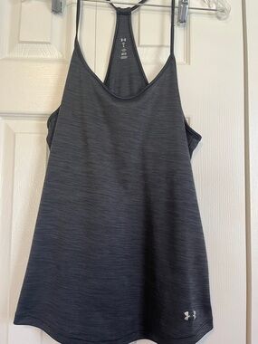 Under Armour Women’s Charcoal Gray Racerback Training Tank